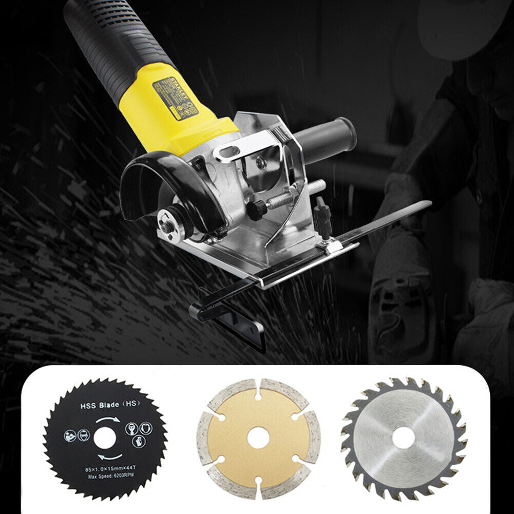 45/90/180 Degree Angle Grinder Stand Adjustable Cutting Depth Width Base