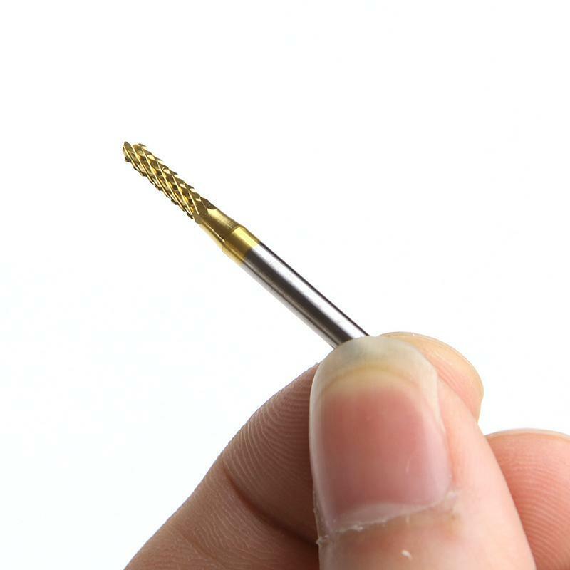 10Pcs 1/8'' 0.8-3.175mm PCB Drill Bit Engraving Cutter Rotary CNC End Mill Set