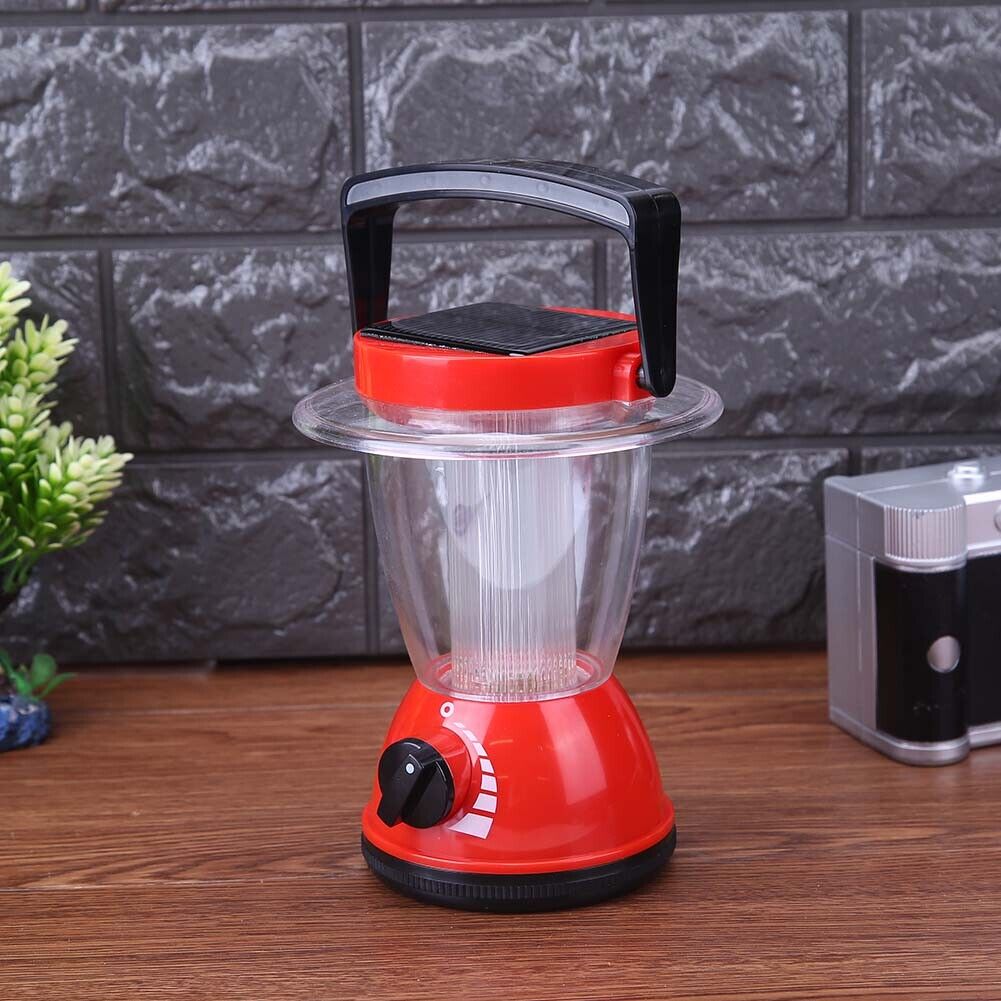 Solar Rechargeable LED Flashlight Camping Tent Light Torch Lantern Lamp-190