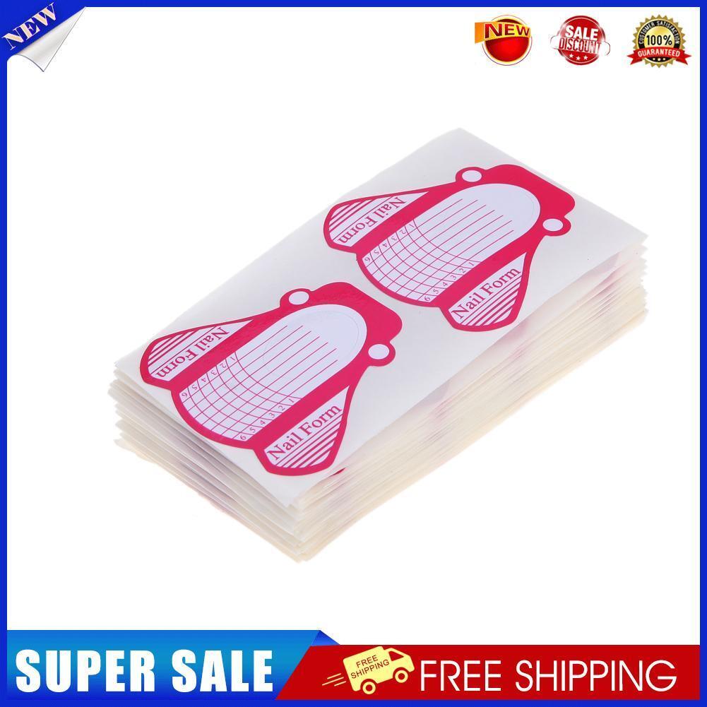 100 Nail Forms for Acrylic UV Gel Nail Art Tip Extension Brand New