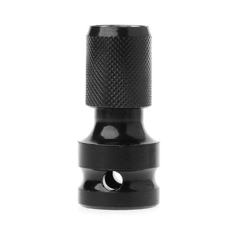 1pc 1/4" Hex Shank Drill Chuck Conversion Kit Converter Impact Driver 1/2" Quick