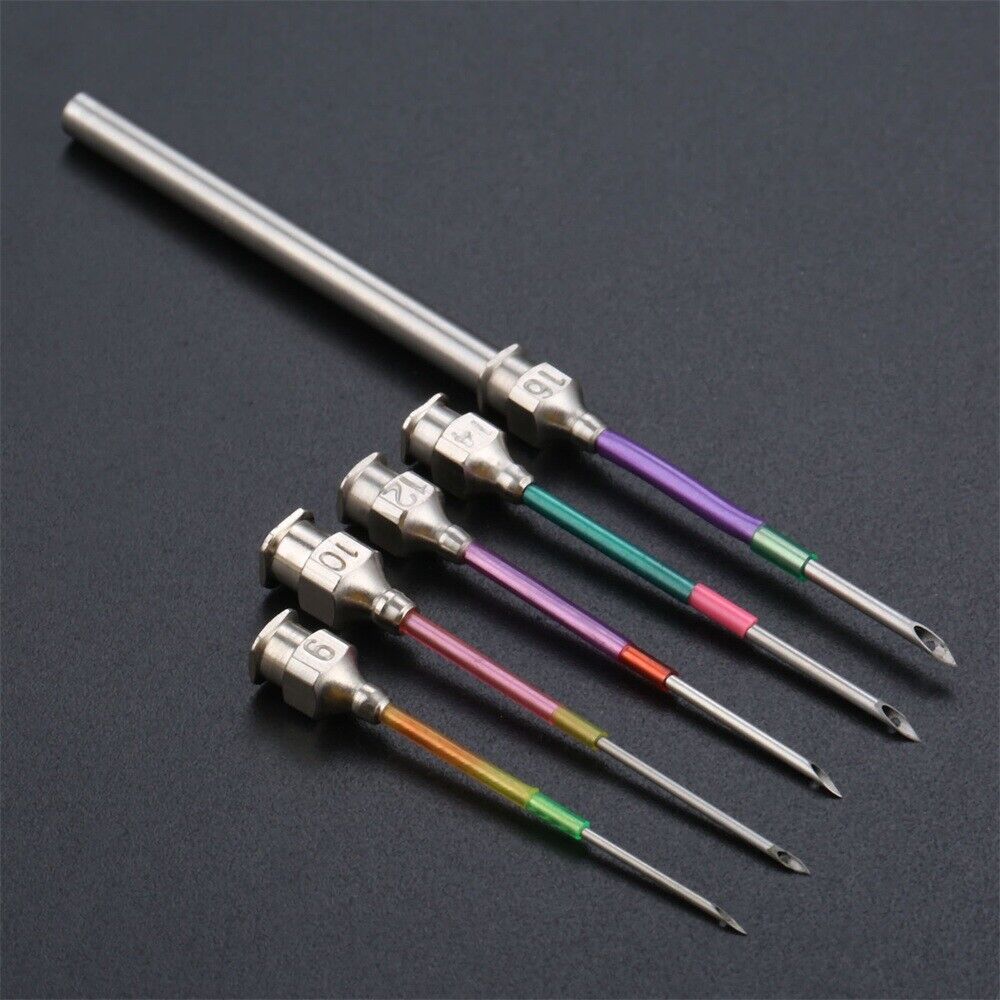5Pcs 5 Sizes Home Sewing Tool Hand Embroidery Poked Needles 5cm with Rod 5.5cm