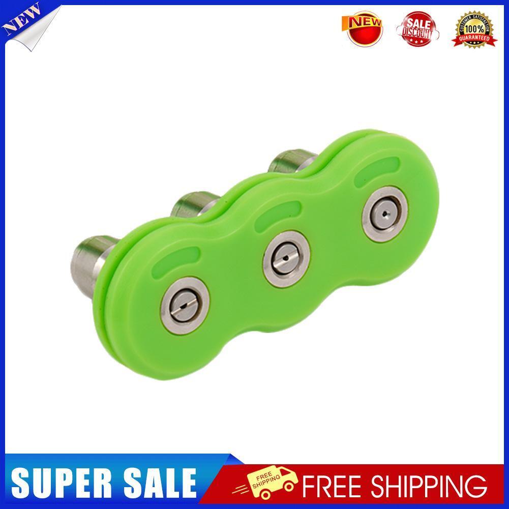 Stainless Steel Water Jet High Pressure Car Washer Nozzle Tip (3 Nozzles)