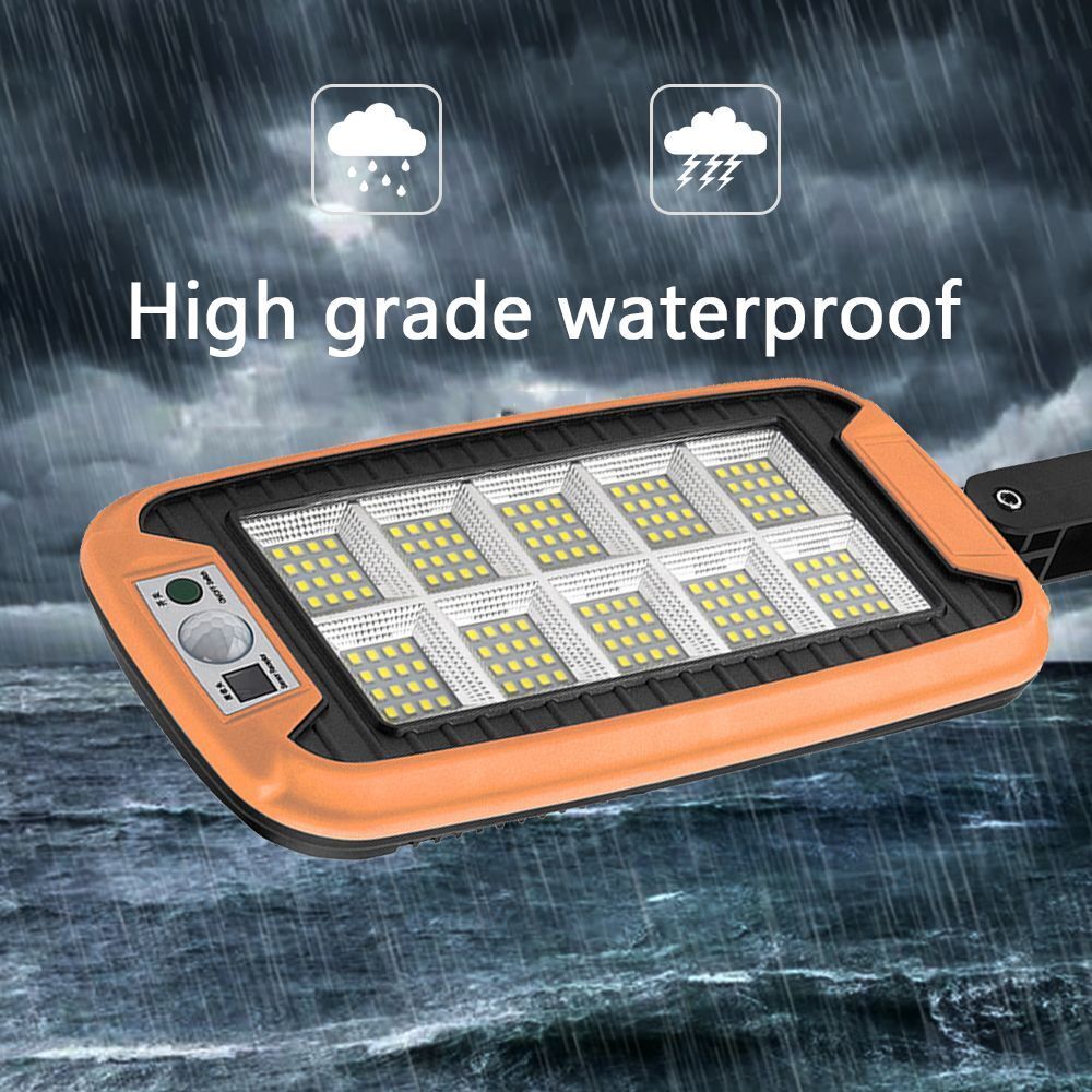 Light Smart Remote Control PIR Motion Sensor Lamp 160 LED Solar Street Light
