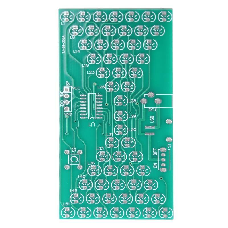 Electric Production Kits Precise with LED Lamps Double Layer PCB Board 84x40mm