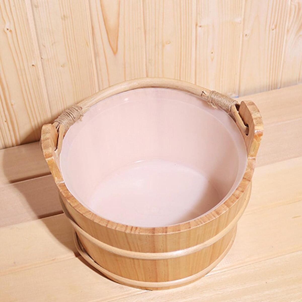 1 Gallon  Sauna Bucket and Ladle & Liner SPA Accessory -