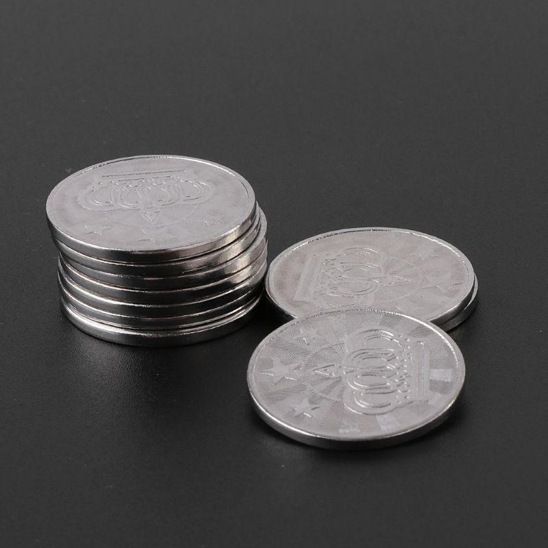 10Pcs 25mm Stainless Coins Commemorate Coin Metal Gift Crafts Souvenir Coins