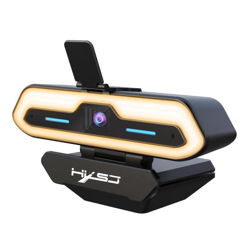 1080P 60FPS Webcam with Light Web Camera Built-in 2Noise Reduction Microphones