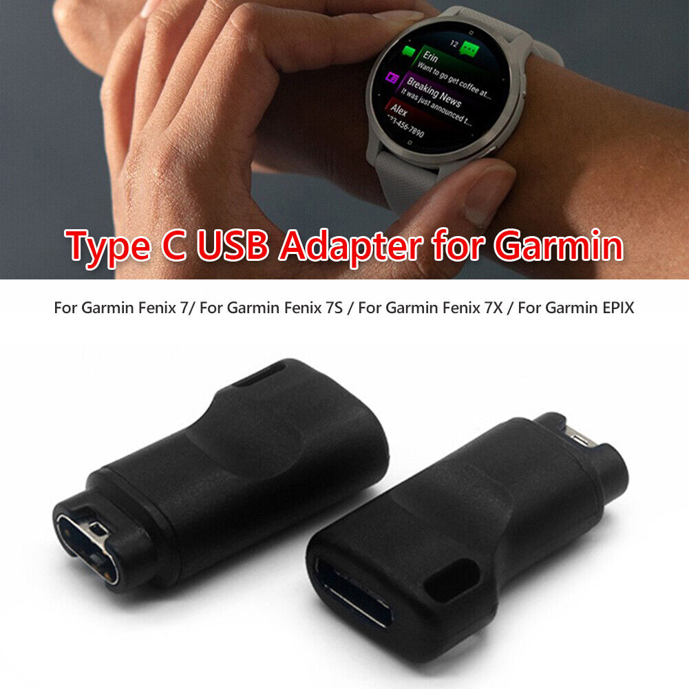 USB Type-C Charger Adapter for Garmin Fenix 7 / 7S / 7X Garmin Epix Watch
