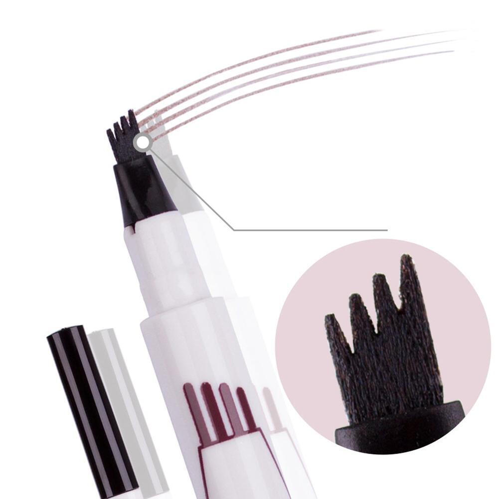 Waterproof Long Lasting Sketch Drawing Tattoo Liquid Eyebrow Pencil(Grey)