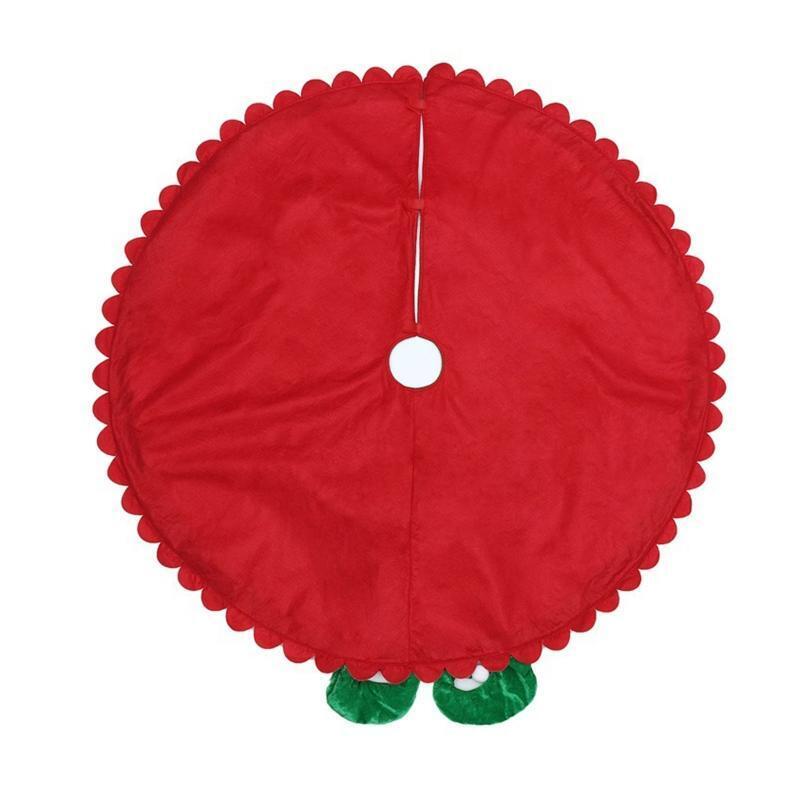Christmas Tree Skirt Elf Leg Non-woven Carpet Ornament Decoration Supplies