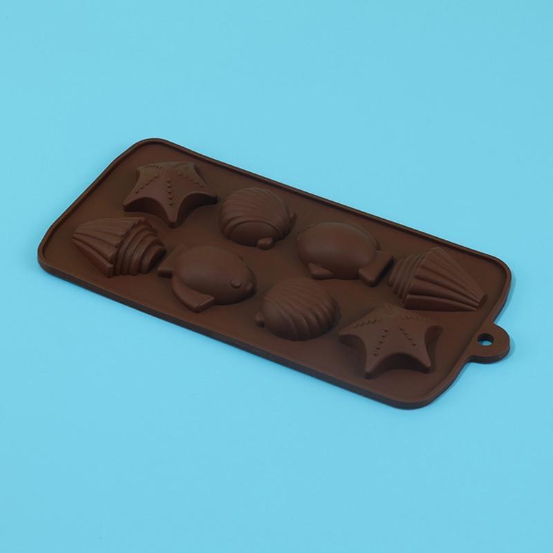 Marine Life Series Chocolate Moulds DIY Silicone Material Moulds Fondant Molds