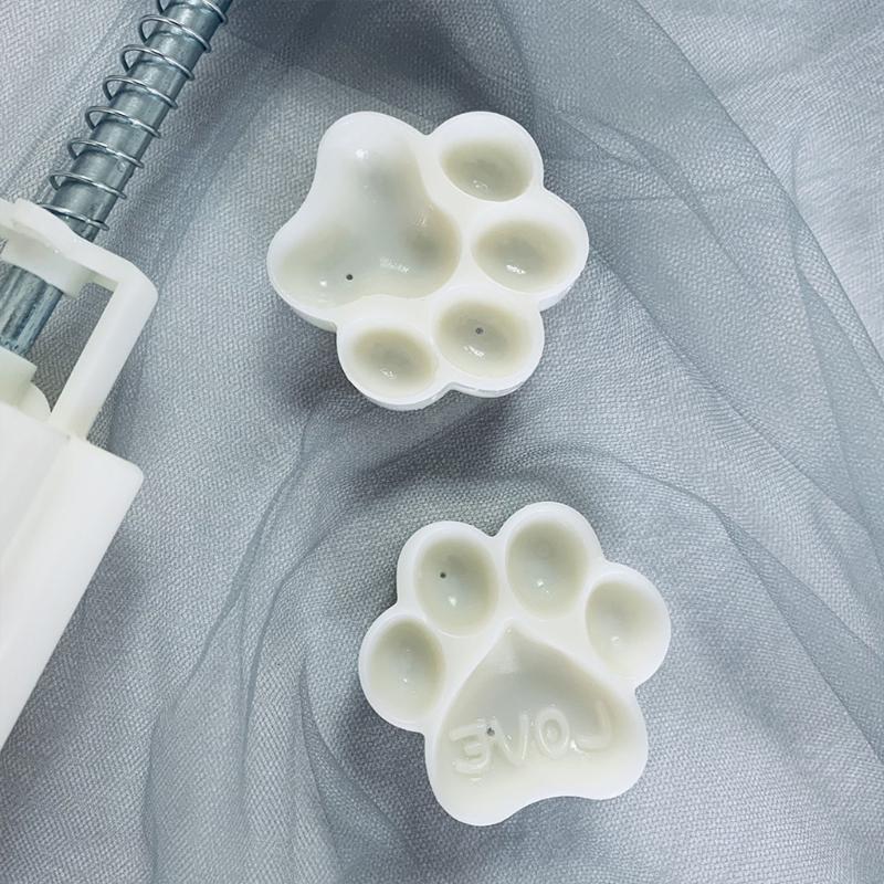 Plastic Mooncake Mold Cat Paw Stamp Press Cookie Cutter Mould DIY Baking