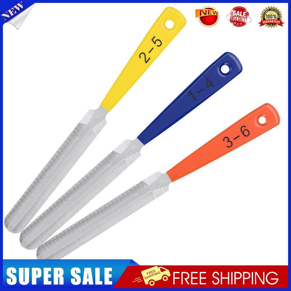 3x Guitar Nut Files Crowning Slot Luthier Repair Tool for String Instrument