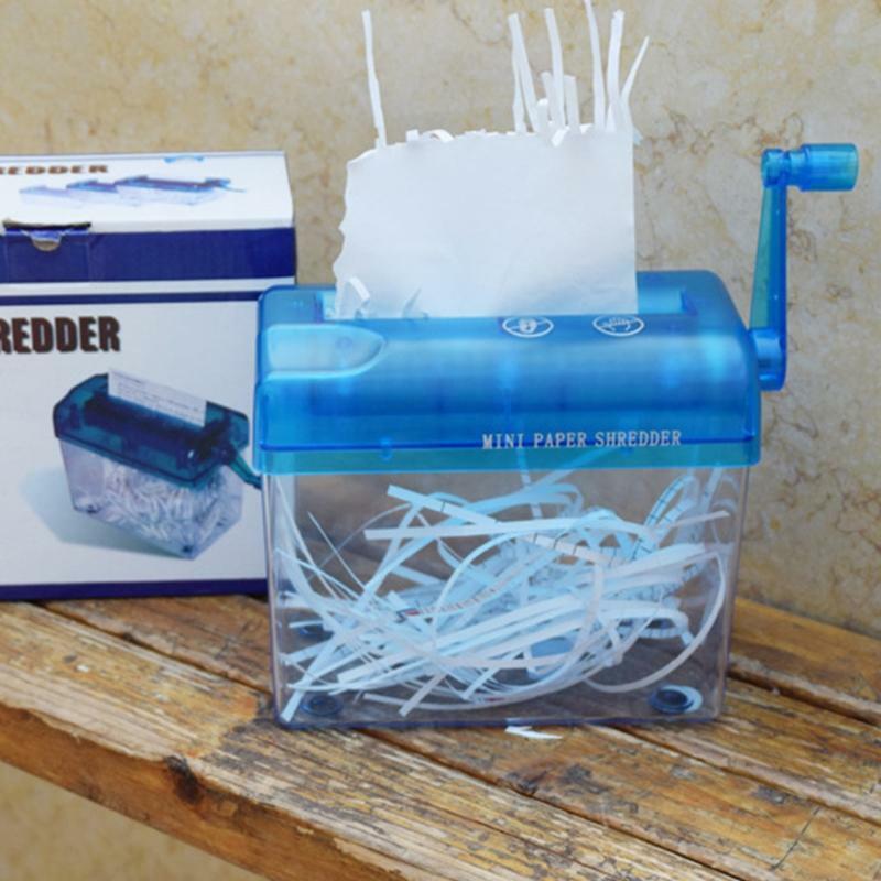 Mini Hand Shredder Portable Paper Shredder A6 Manual Shredder Documents Paper