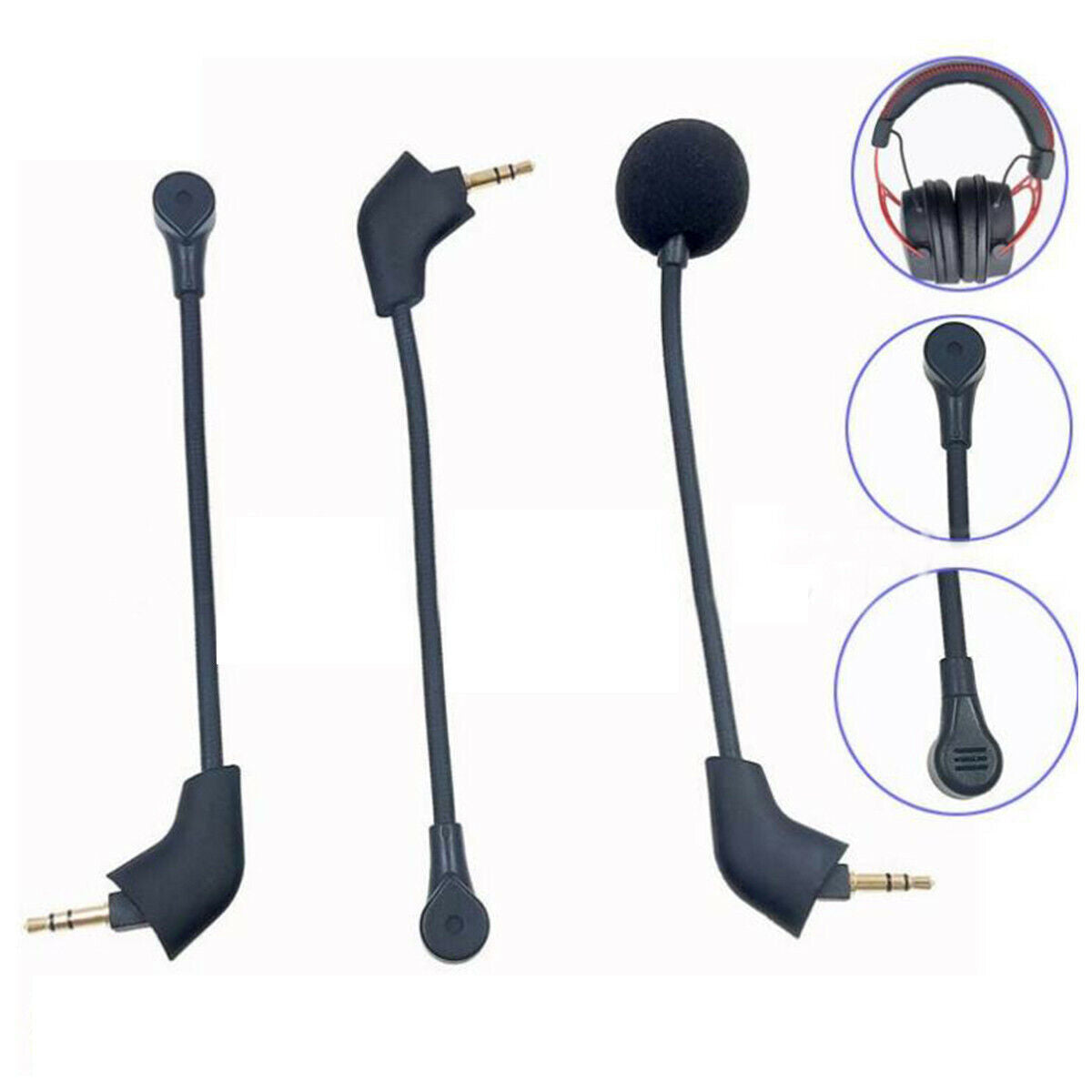 Mini 3.5mm Jack Flexible Microphone Mic for Mobile Phone / PC / Laptop