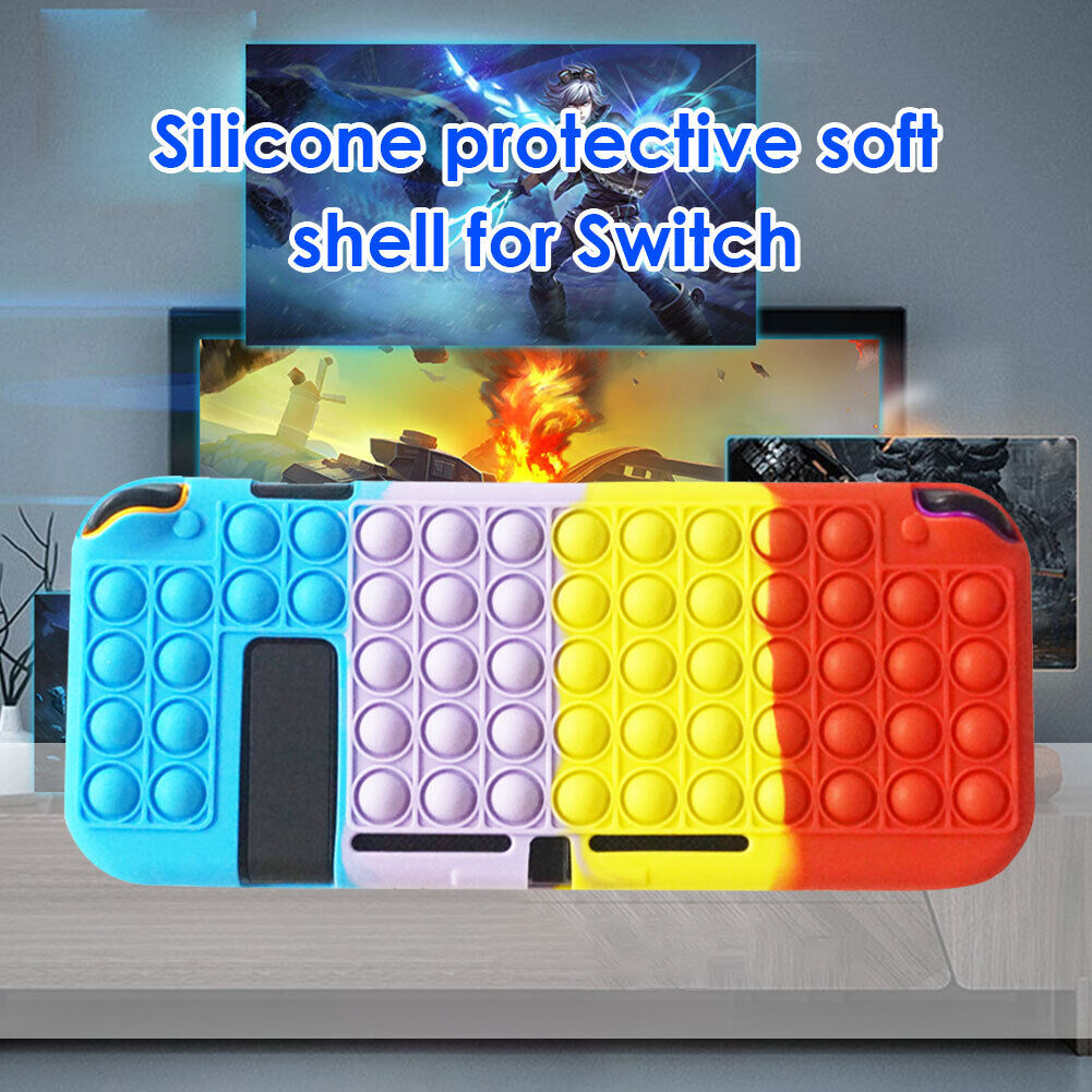 Silicone Soft Protective Cover for NS Switch Console Push Bubble Case (5)