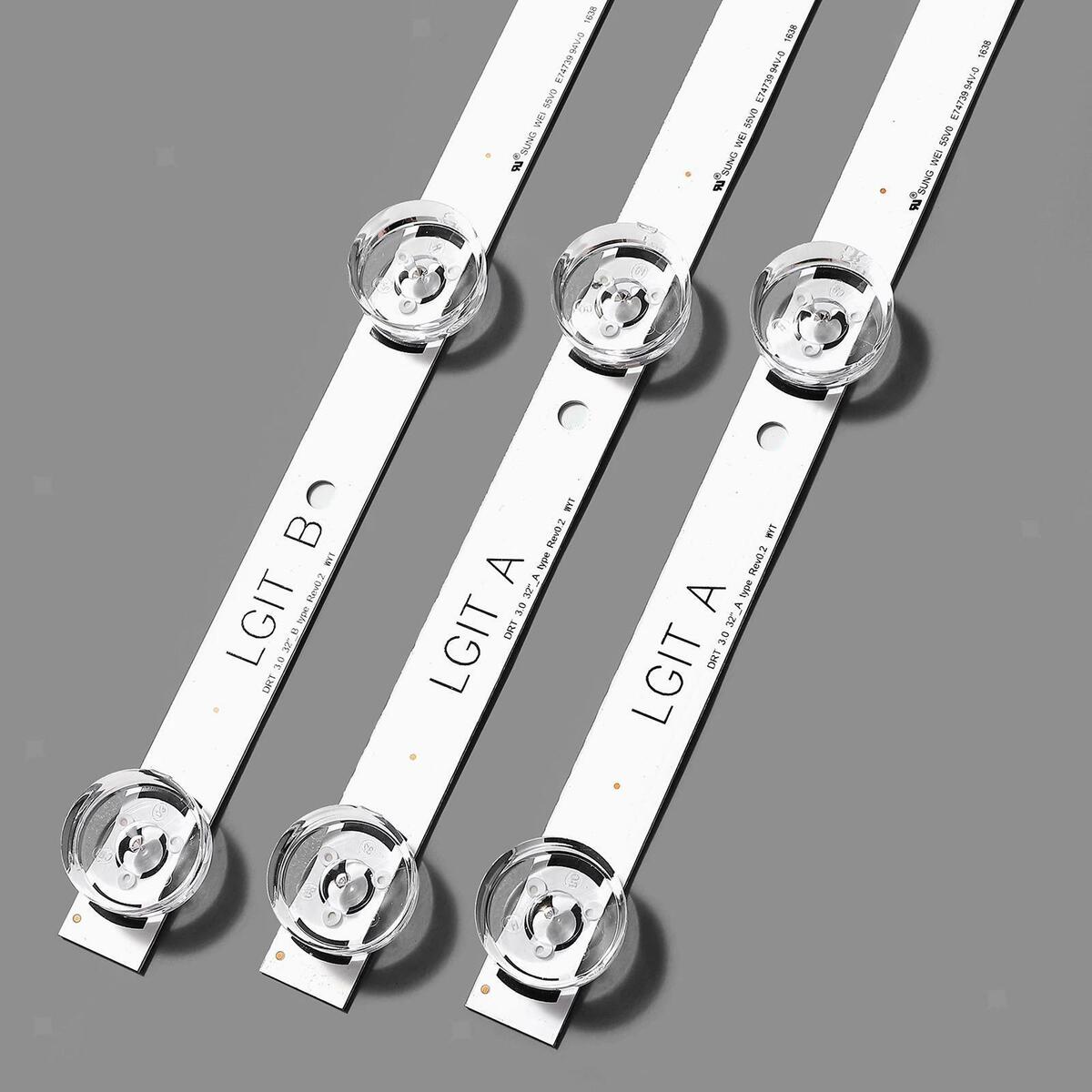 3 Pieces LED Backlight Strip TV  for LG32 32lb5610-Cd 32lb5800-Cb