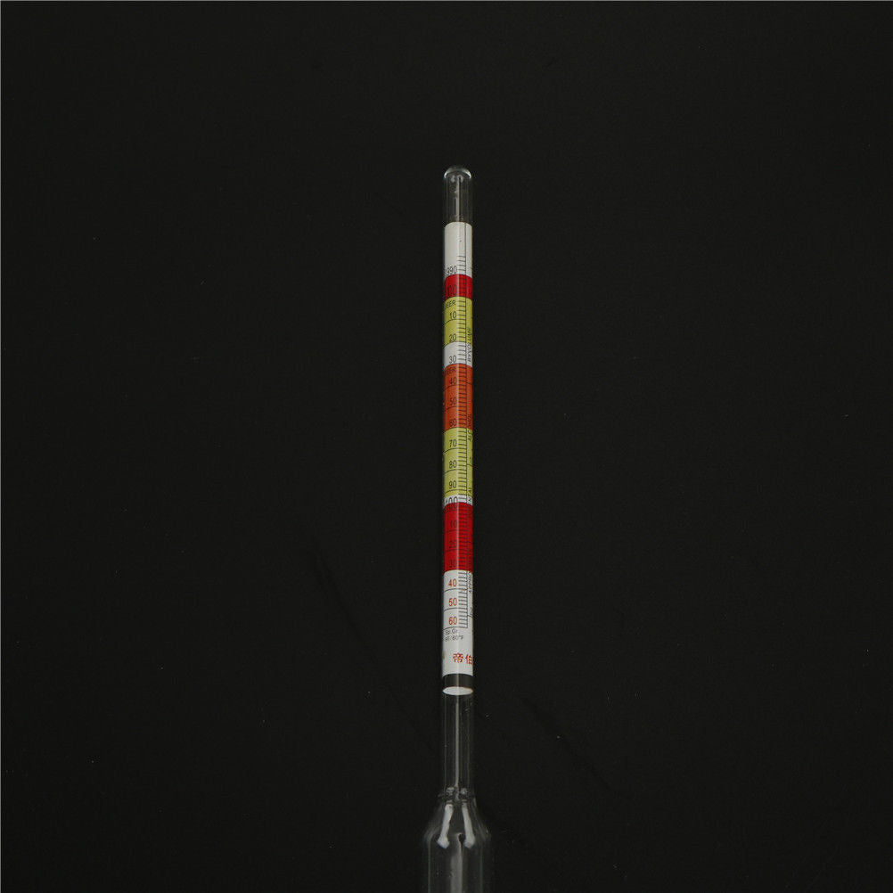Home brew Hydrometer Wine Beer Cider Alcohol Testing Making ToolTester 3 Scale