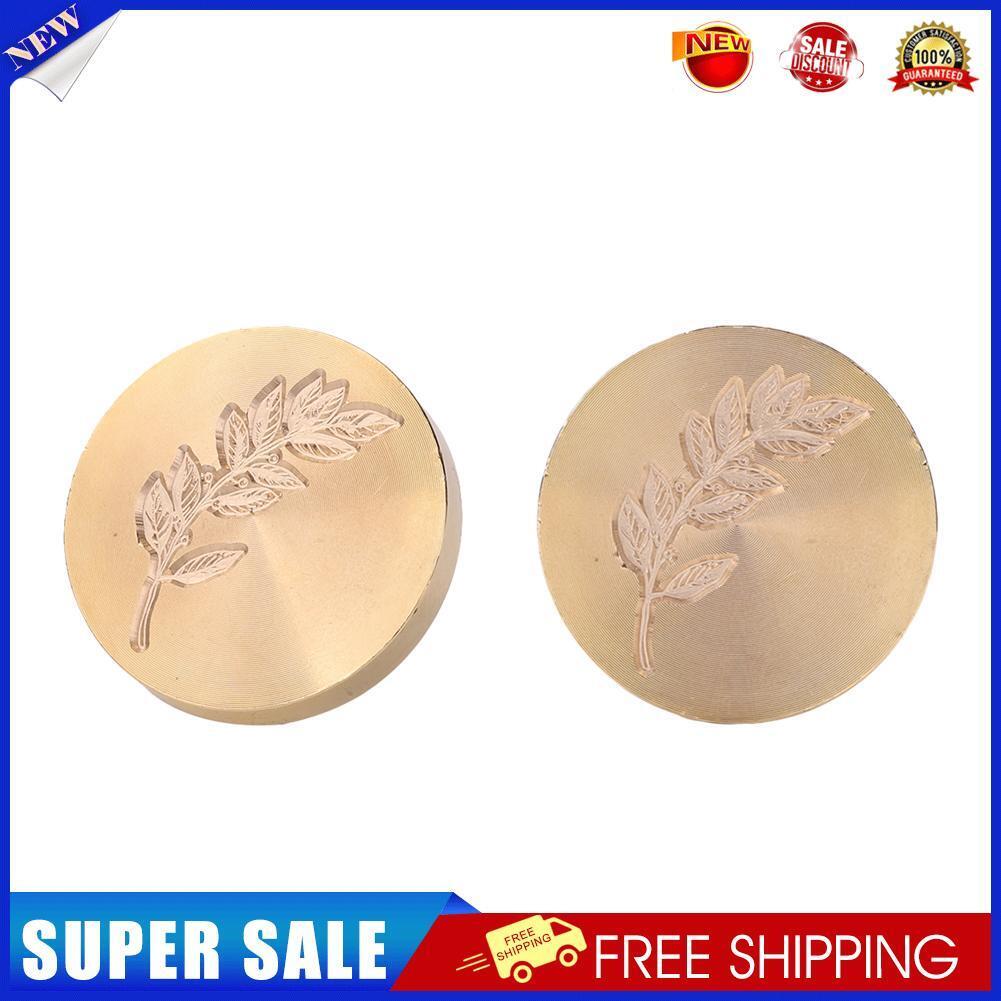 Plants Flower Wax Sealing Stamp Head Round Copper Stamps w/o Handle (ZR033)