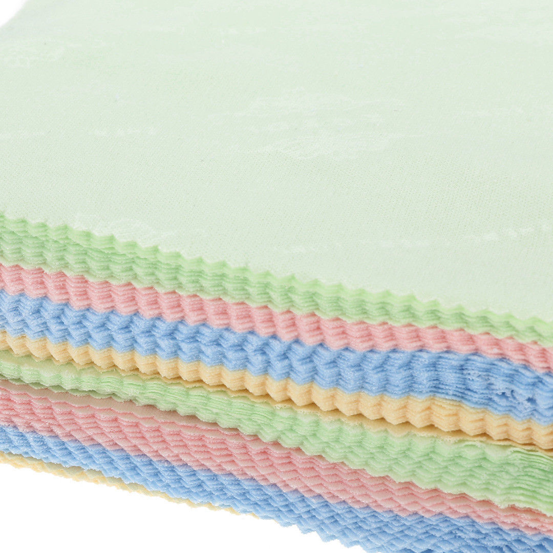 10pcs Microfiber Square Clean Cleaning Cloth For Phone Screen Lens Eye Glasses