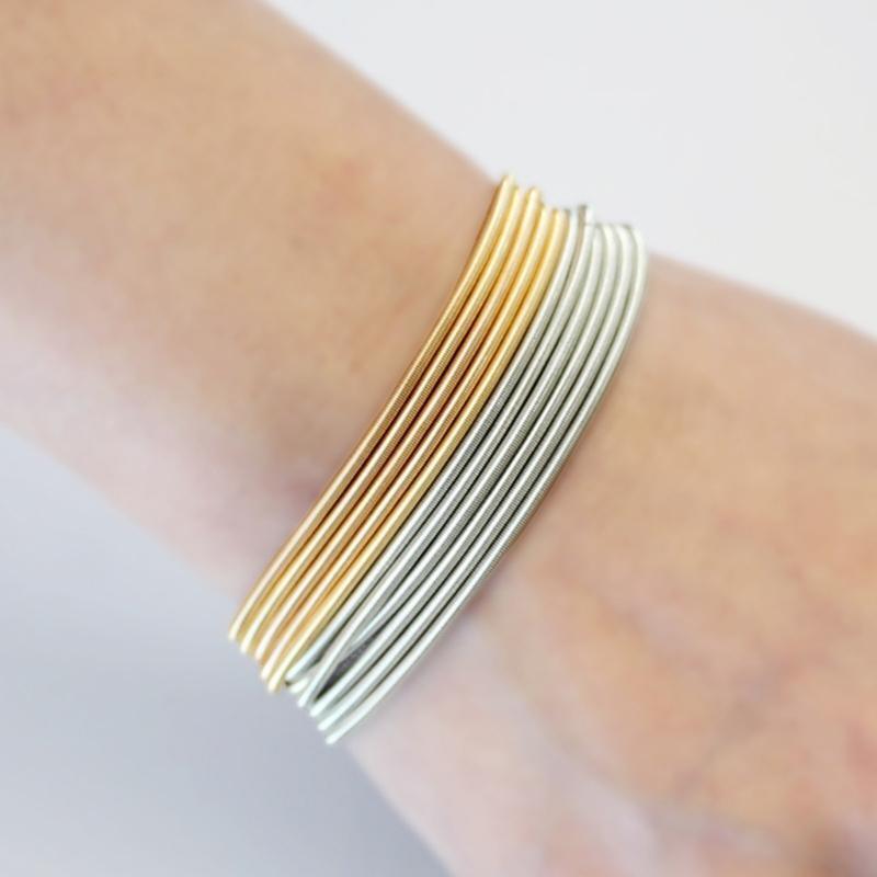 Retractable Bracelet Carbon Steel Wire Bracelet Jewelry Spring Bracelet Coil Set