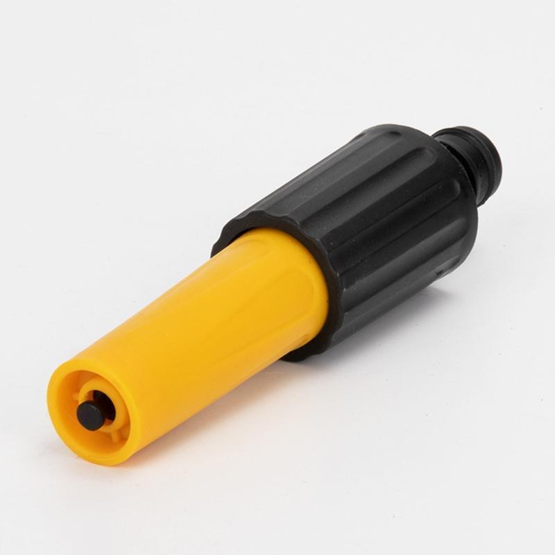 Plastic Garden Hose Nozzle High Pressure Straight Water Spray Gun Rotatable