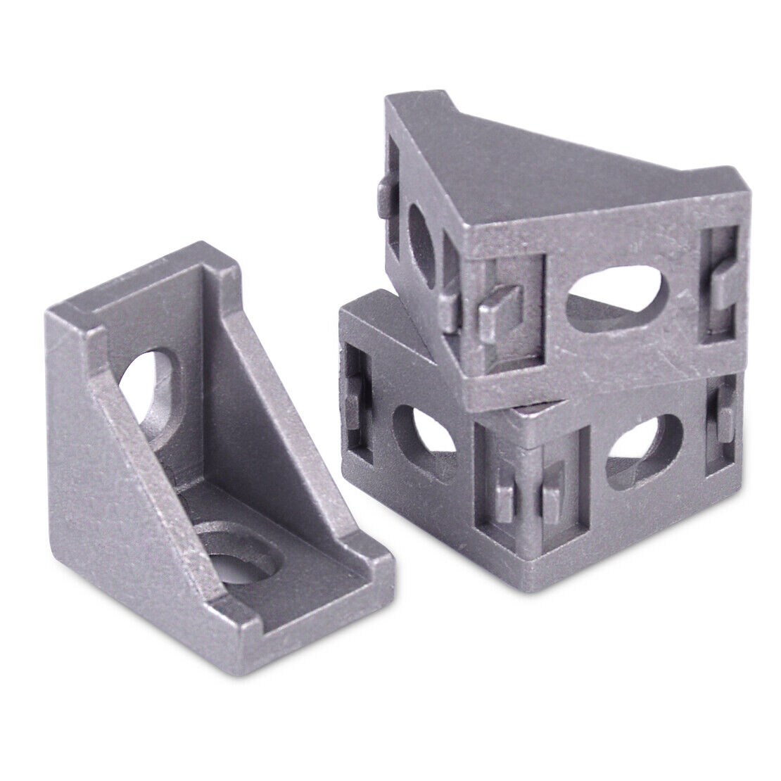10pcs 28mm Aluminum 90 Degree Brace Corner Double Joint Right Angle Bracket Li