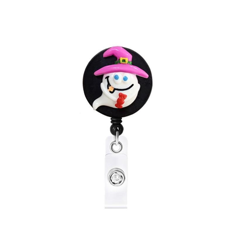 Pack of 8 Pcs Lovely Nurse Badge Holder Set Halloween Decorations Retractable