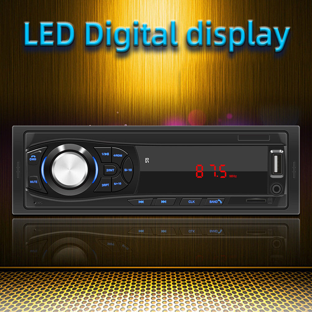 SWM-8014 12V Car FM Radio Bluetooth-compatible Multimedia MP3 Music Player