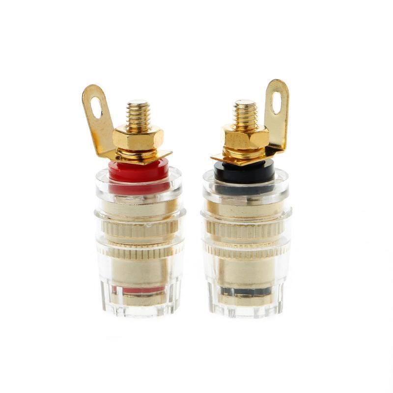 1 Pair 4mm Binding Post Terminal Speaker Test Banana Plug Socket Connector