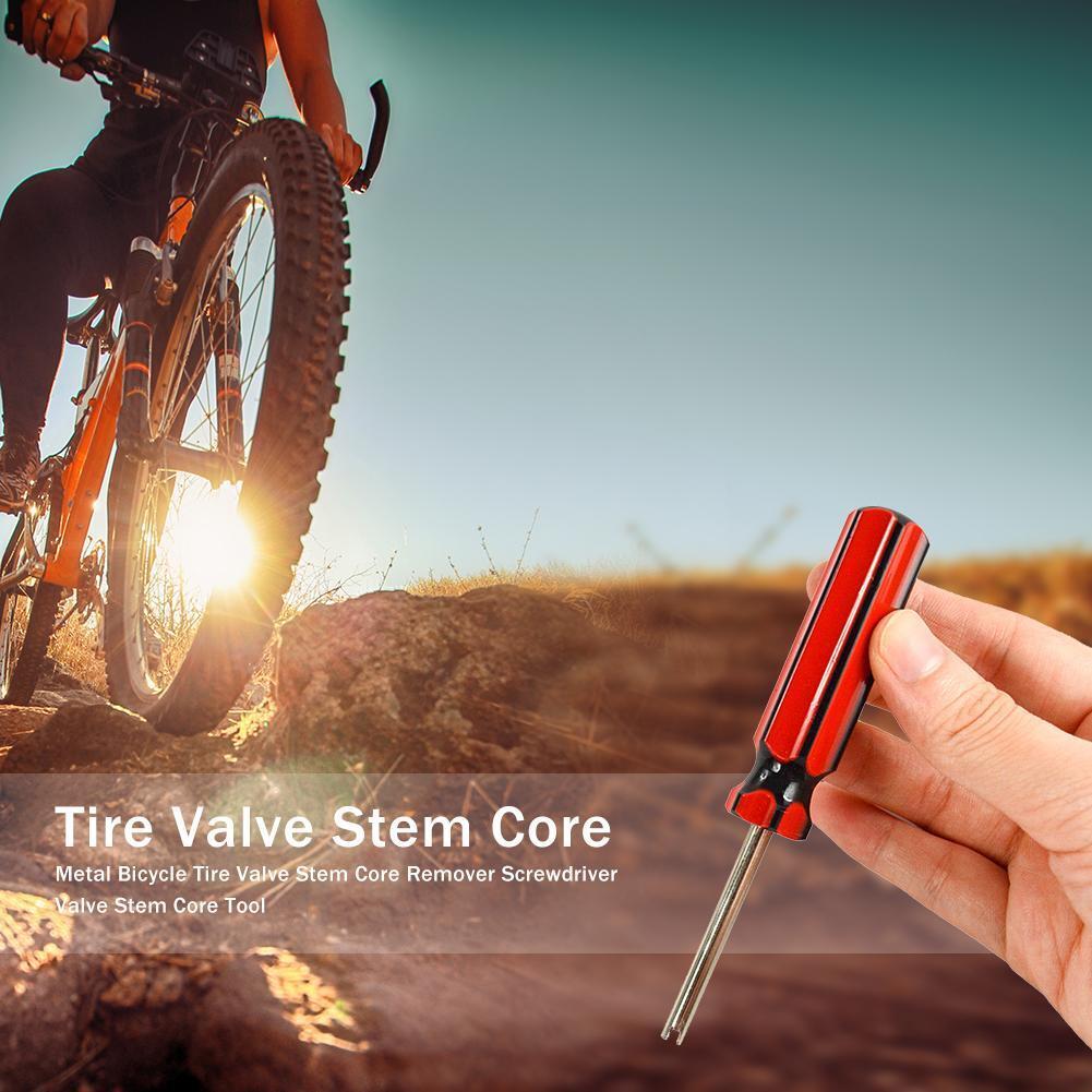 Metal Bicycle Tire Valve Stem Core Remover Screwdriver Valve Stem Core Tool