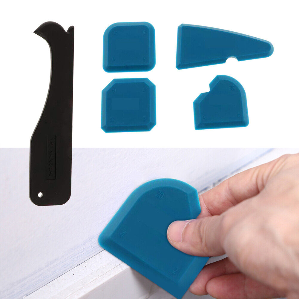 11pcs Glass Cement Scraper Remover Caulk Finisher Sealant Smooth Scraper