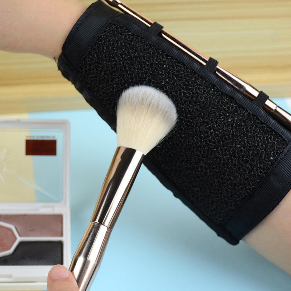 Arm Makeup Brush Cleaner Sponge Eyeshadow Pen Color Remover Off Clean Tools