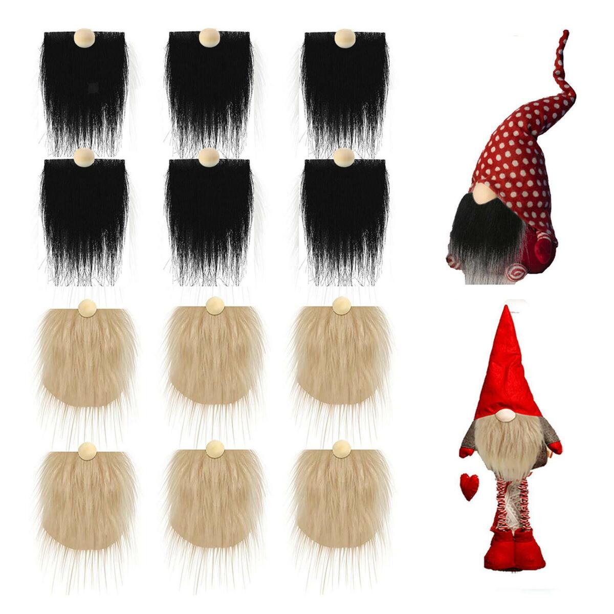 24 Count  Fabric Patches  Beard  Unfinished Wooden Balls