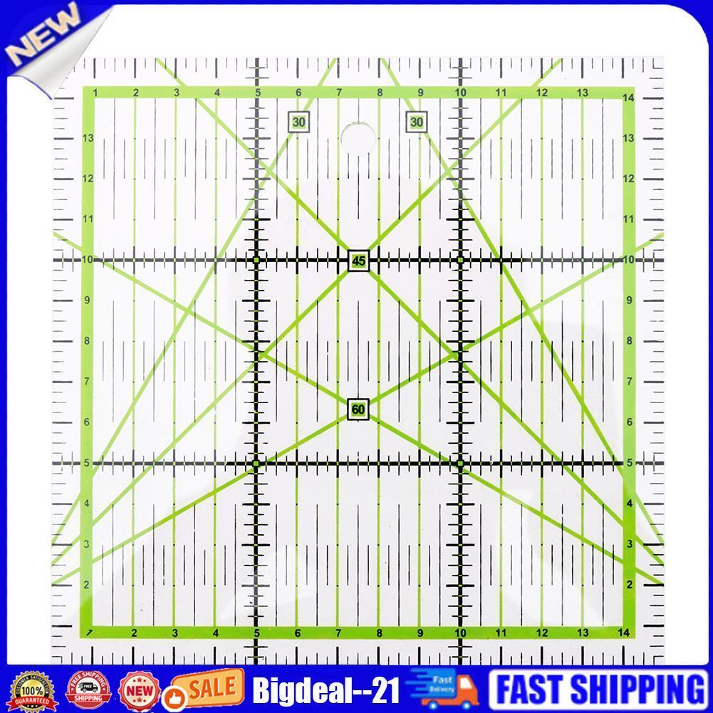 Square Patchwork Feet Tailor Yardstick Cloth Cutting Rulers DIY Sewing Tool