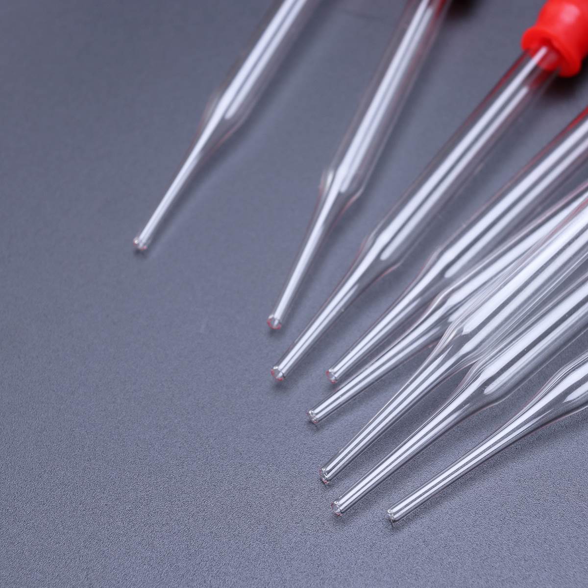 10pcs Rubber Head Glass Dropper Liquid Medicine Medical Laboratory Pipette
