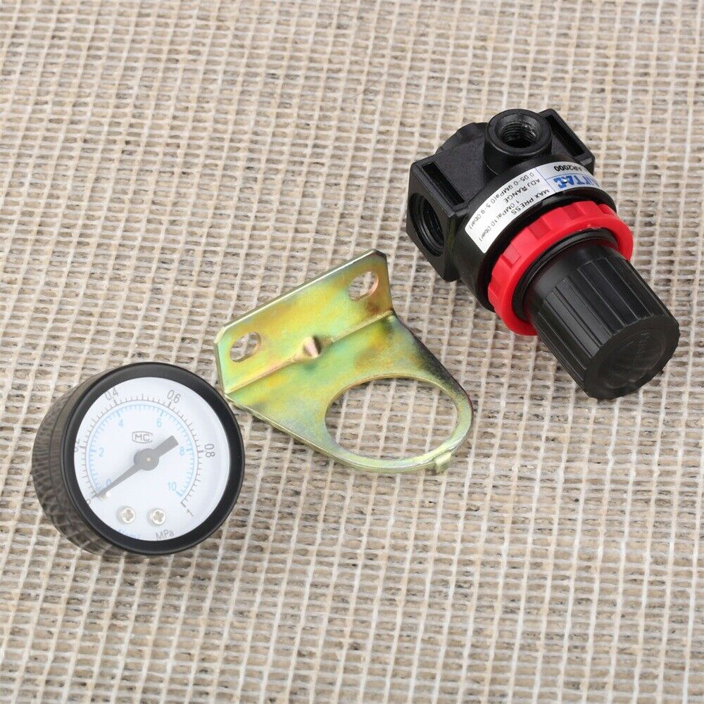 Replace Kit Air Control Compressor PT 1/4" Gauge Pressure Regulator Valve AR2000