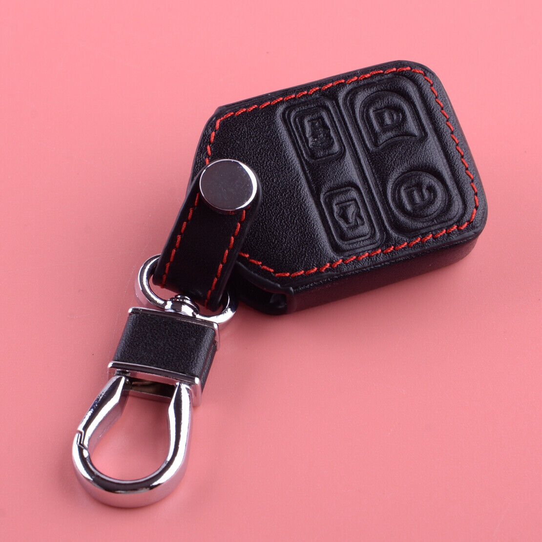 Leather Key Case Cover Fob Protection Fit For Lincoln Mercury Focus Explorer