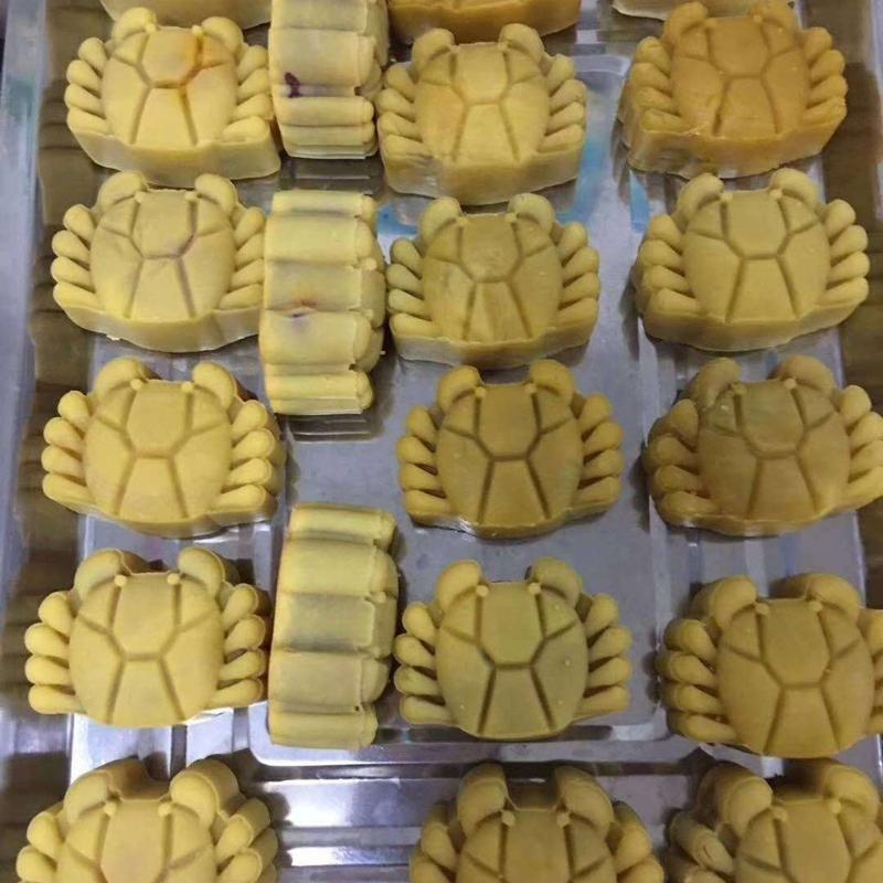 Mooncake Mold Mid-autumn Festival Moon Cake Mould Crab Shape Wooden Baking Tool