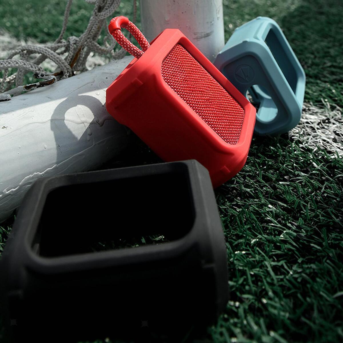 Red Silicone Case Protective Sleeve Cover for JBL Go 3 Portable Speaker