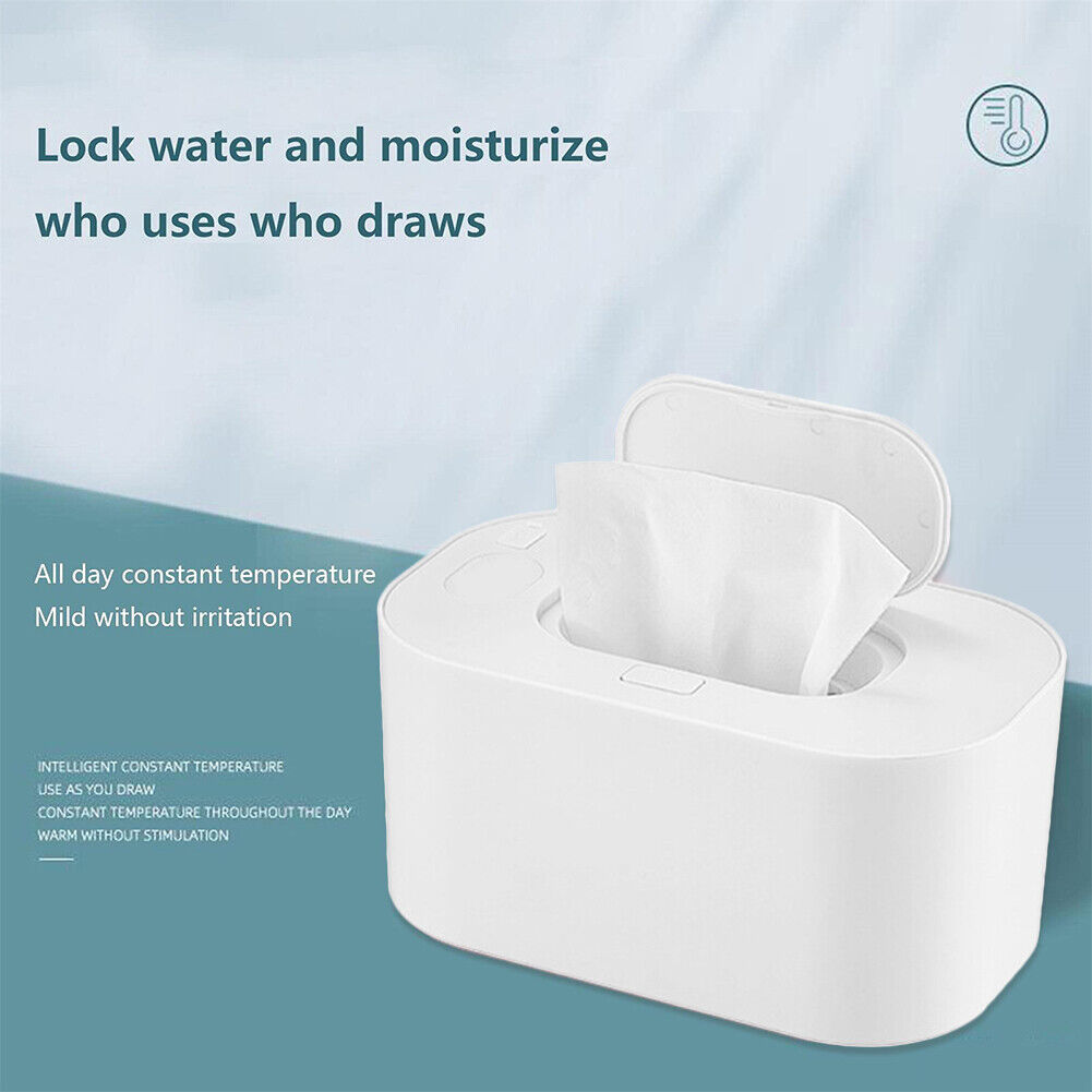 USB Baby Wet Wipes Heater Home Car Tissue Paper Warmer Warming Box (White)