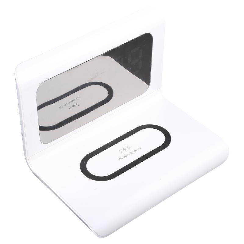 CellPhone Fast Wireless Charging Station 10W with  Alarm Clock/ Calendar