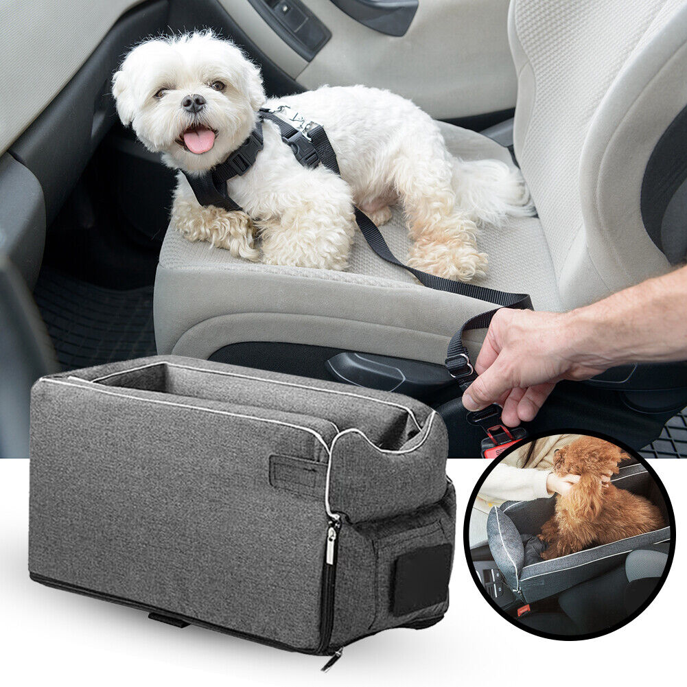 Pet Cats Puppy Car Bag Pad with Seat Belts Removable Anti-Dirty Seat Nest