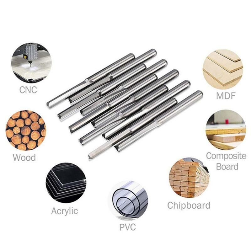 3.175mm Milling Cutter Tool for Mold Plastic Fiber Hard Wood Circuit Board