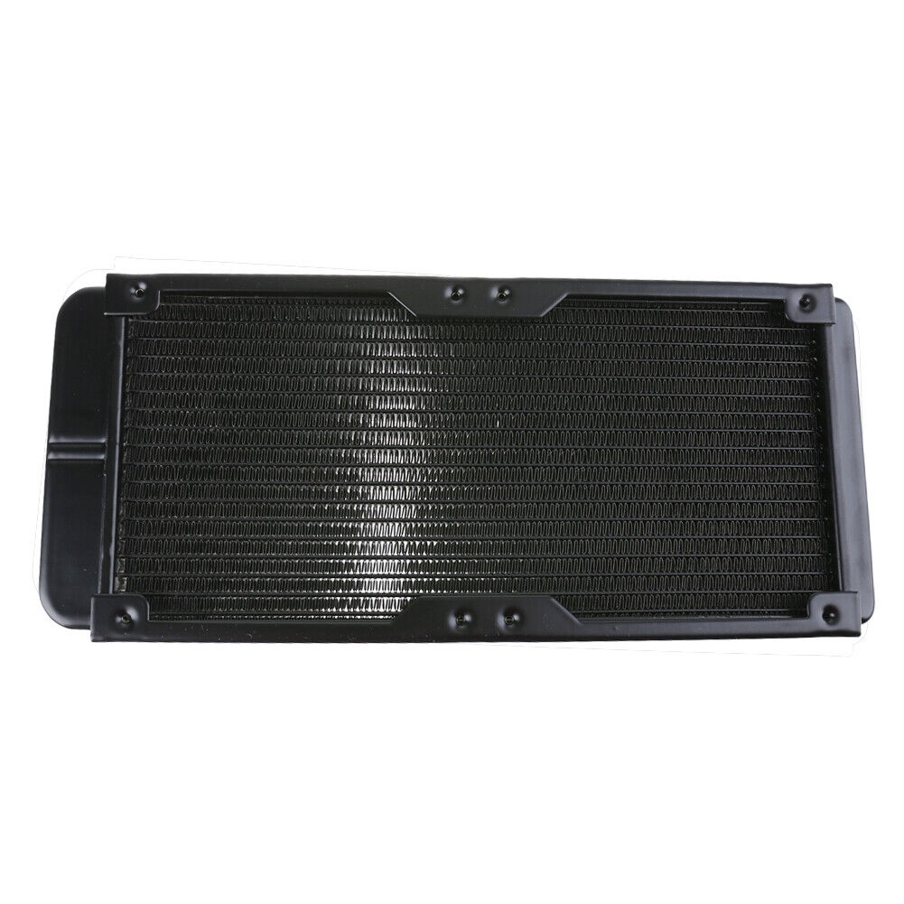 1Pc 240mm 18 Tubes Aluminum Computer Water Cooling Radiator Heat Sink Part