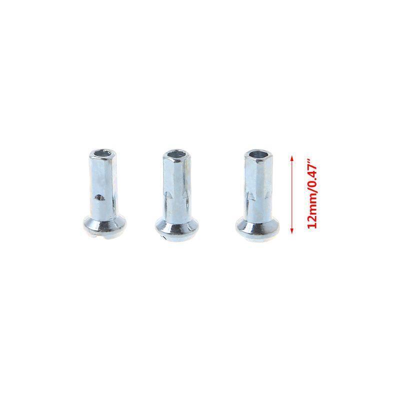 50 Pcs/Set Bicycle Spoke Cap 14G 12mm Steel Metal Cover MTB Bike Parts Fixed