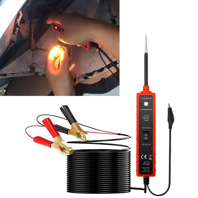 Automotive Electrical System Tester 6-24V DC Vehicle Diagnostic Testing Tool