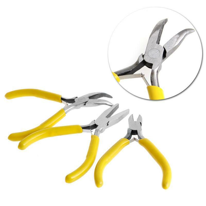 3Pc Mini Jewelery Pliers Practical Jewelry Carbon Steel Handmade Repair Tool Kit
