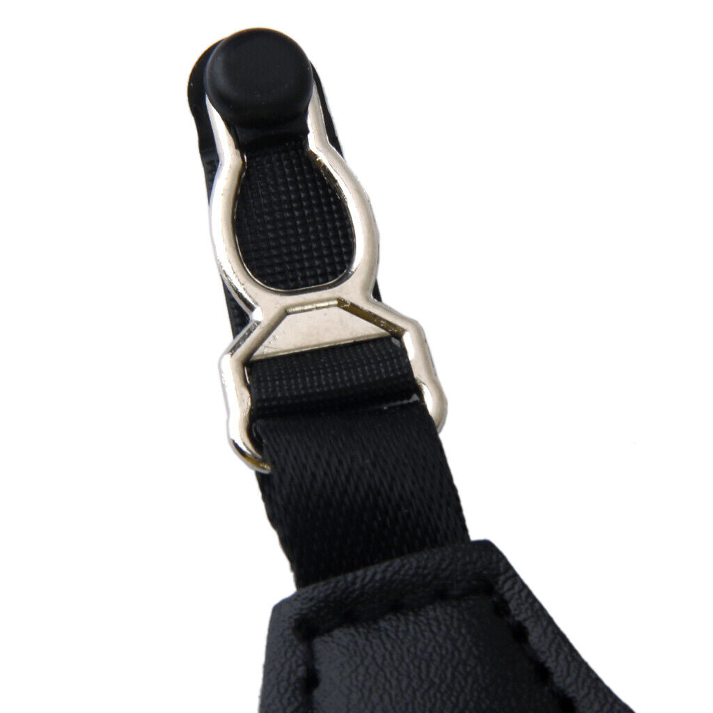PAIR MEN SOCK SUSPENDERS GARTER ADJUSTABLE   ELASTIC  GRIP
